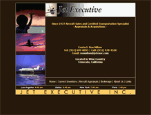 Tablet Screenshot of jetexec.com